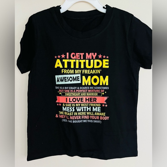 FUNNY KIDS T-SHIRT—BRAND NEW—SIZE 5/6–GREAT FOR MOTHERS DAY—GREAT GIFT—UNISEX - Picture 5 of 7